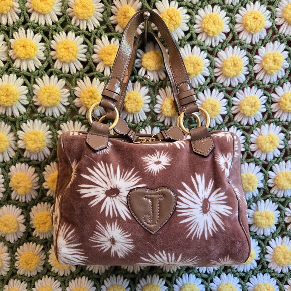 Juicy Couture Brown Poinsettia Handbag - Picture 3 of 13